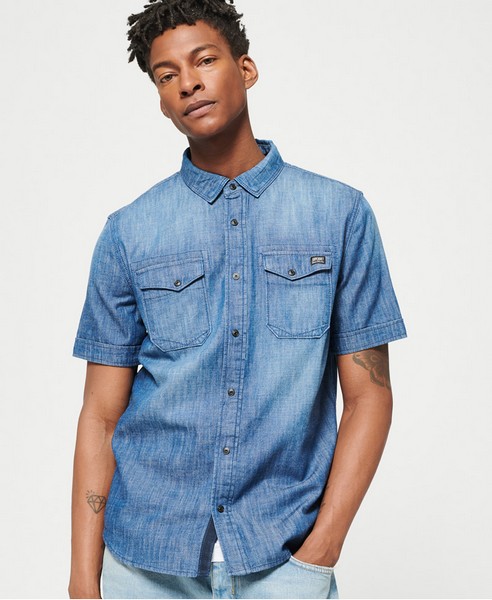 Dragway S/S Denim Shirt - Superdry