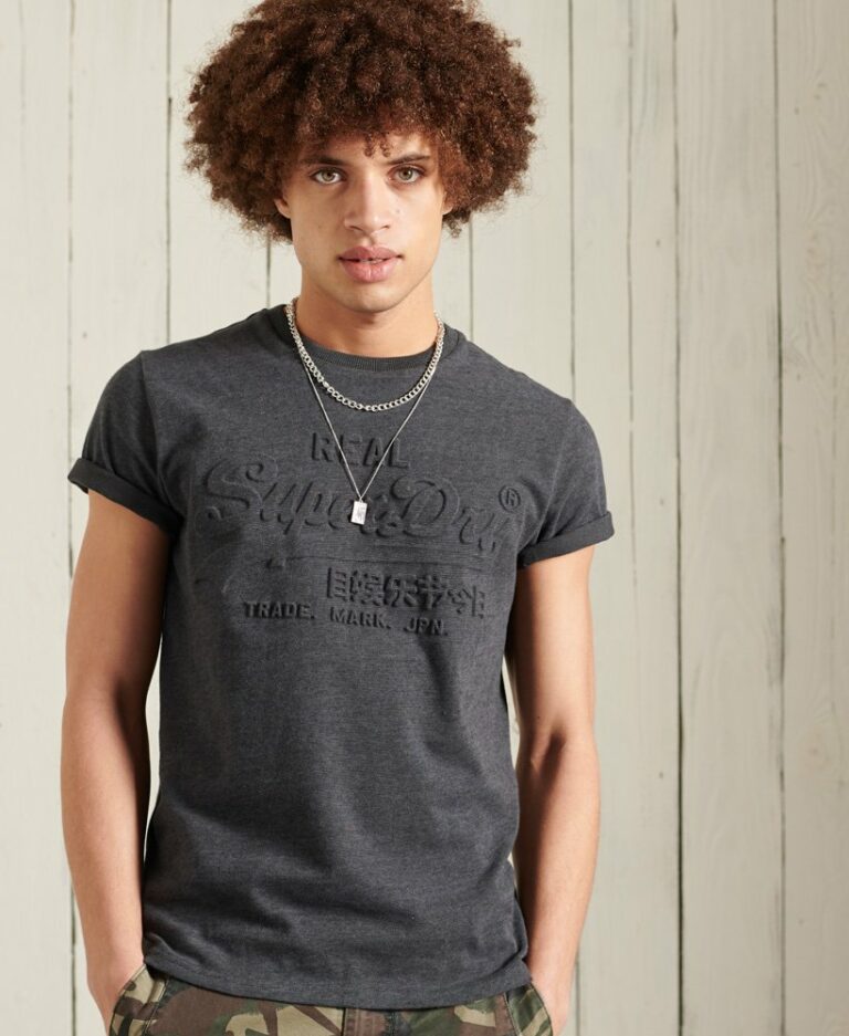 Vintage Logo Embossed TShirt Superdry
