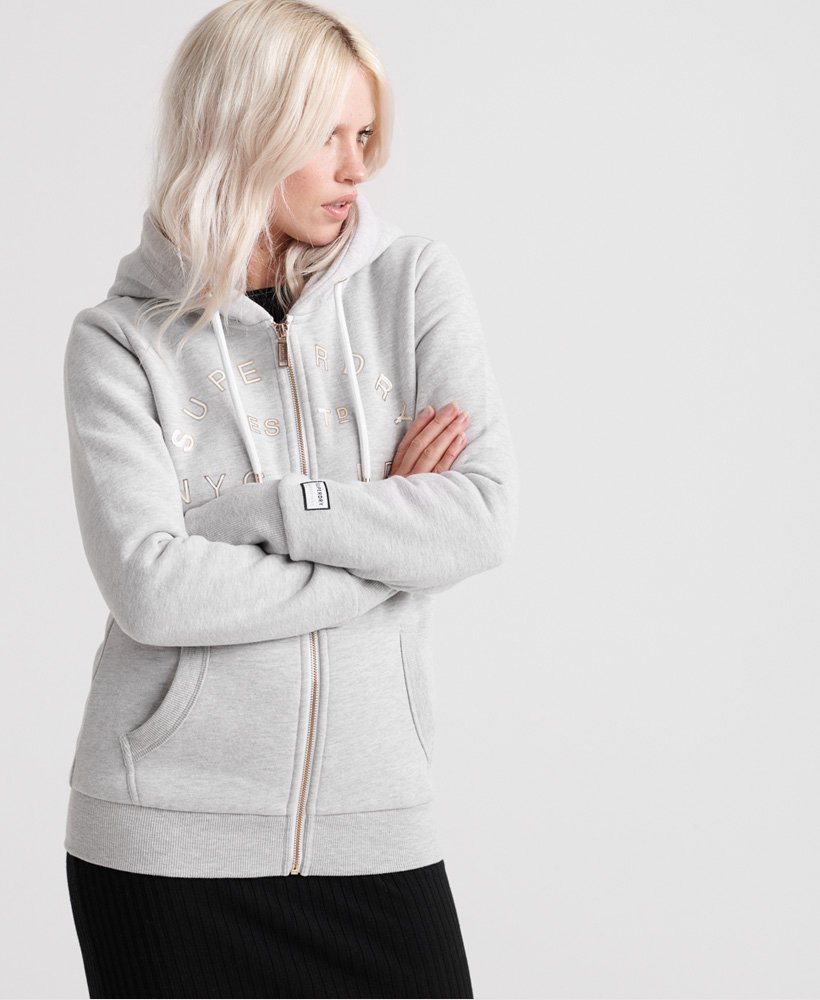 NYC Studio Foil Zip Hoodie Superdry