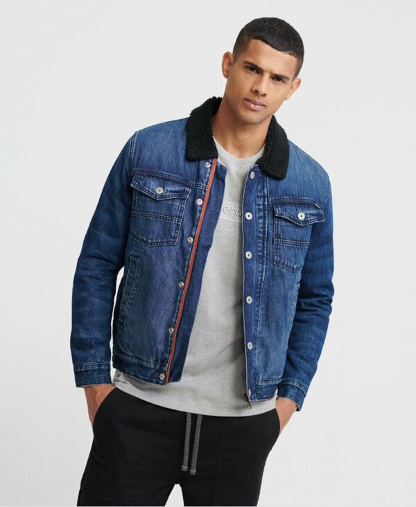 Hacienda Sherpa Denim Jacket - Superdry