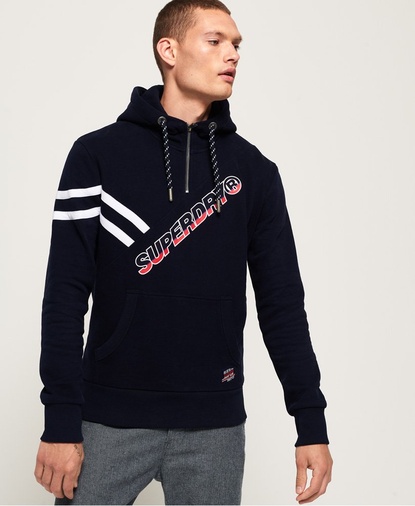 Racer Print Half Zip Scuba Hoodie - Superdry