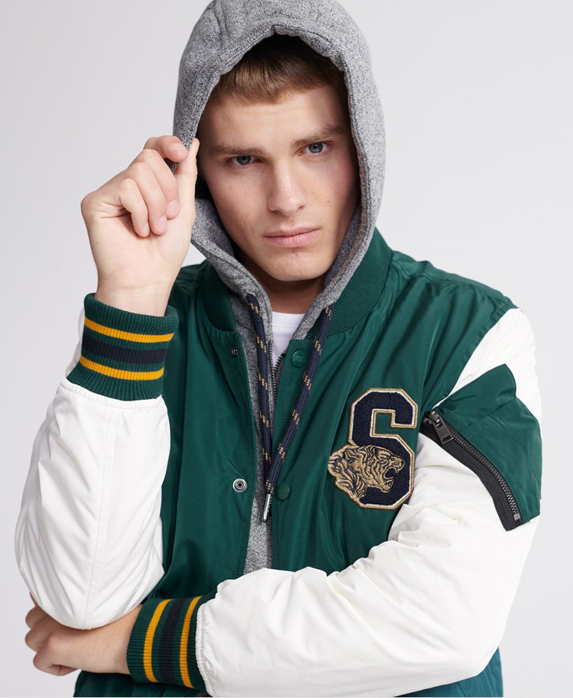 Varsity Hooded Bomber Superdry