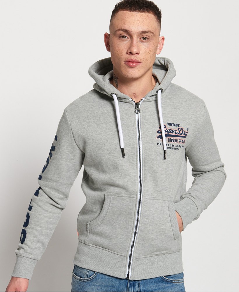 Vintage Logo Zip Hoodie - Superdry