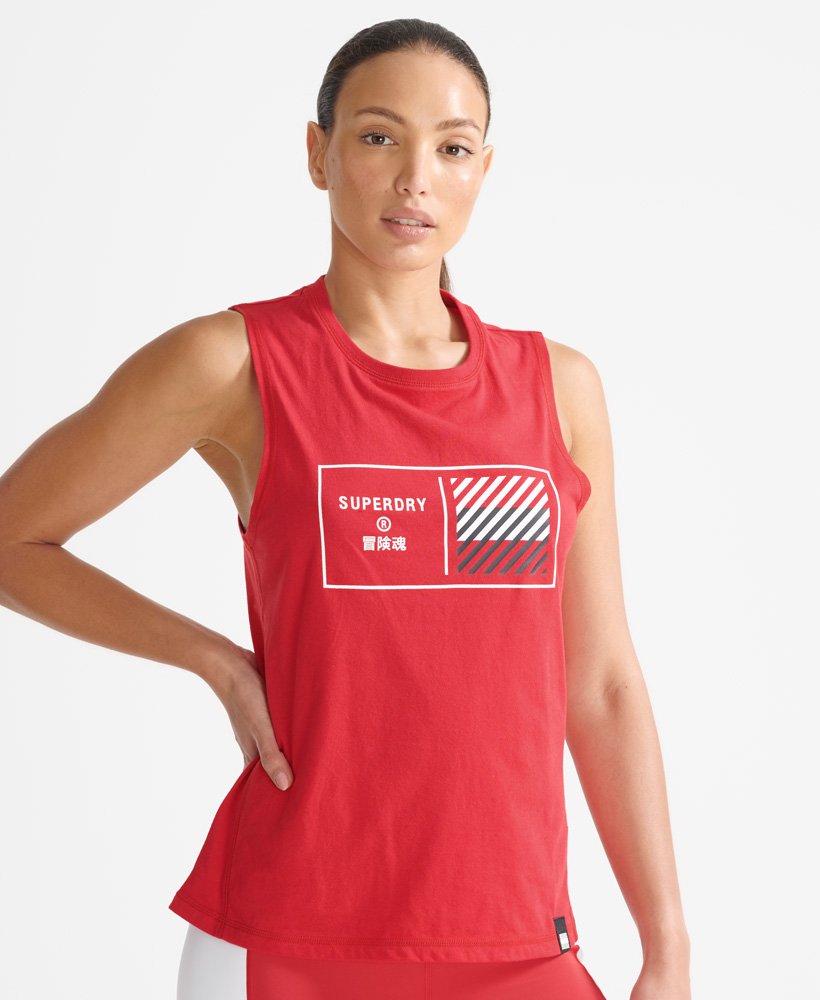 Train Core Graphic Tank Superdry