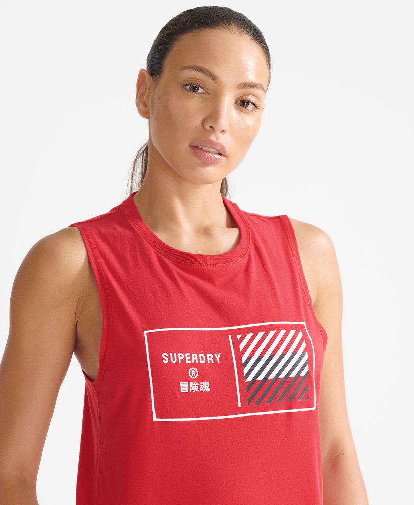 Train Core Graphic Tank Superdry