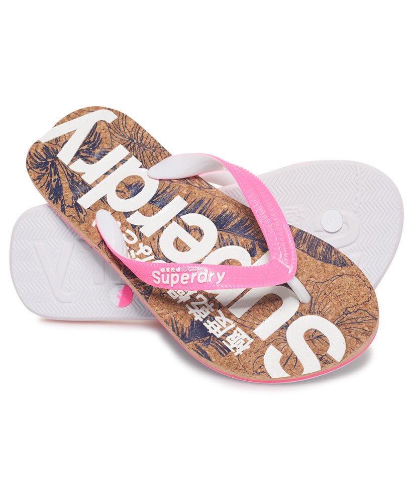 Superdry cork sale flip flops
