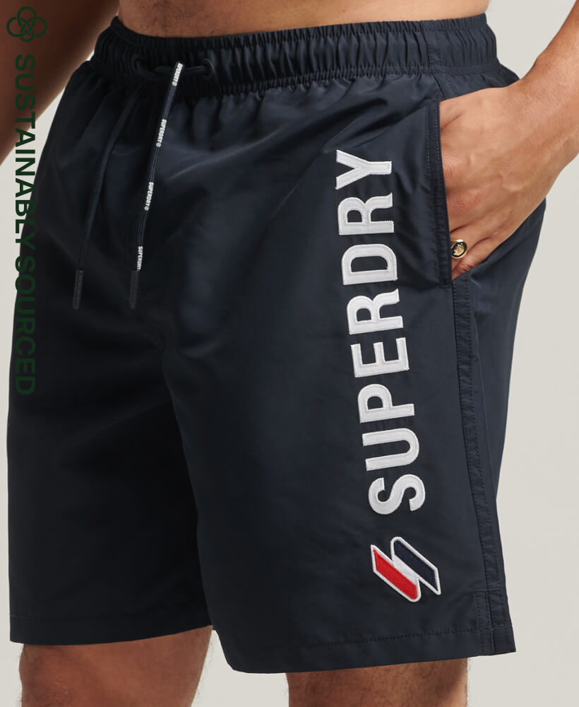 Code Applique 19 inch Swim Shorts Deep Navy M3010187A JKE 1