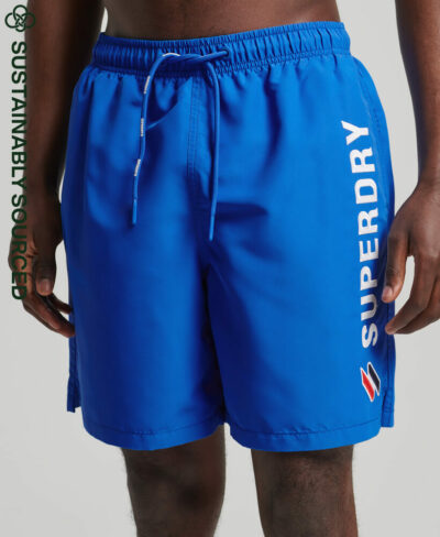 Code Applique 19 inch Swim Shorts Racer Cobalt M3010187A OM3 1