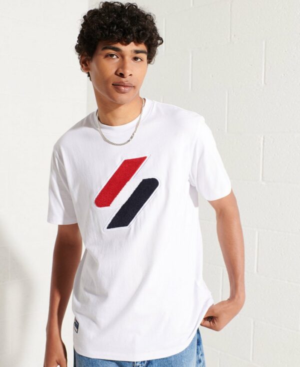 Code Logo Chenille T Shirt Optic M1011154A 01C 3