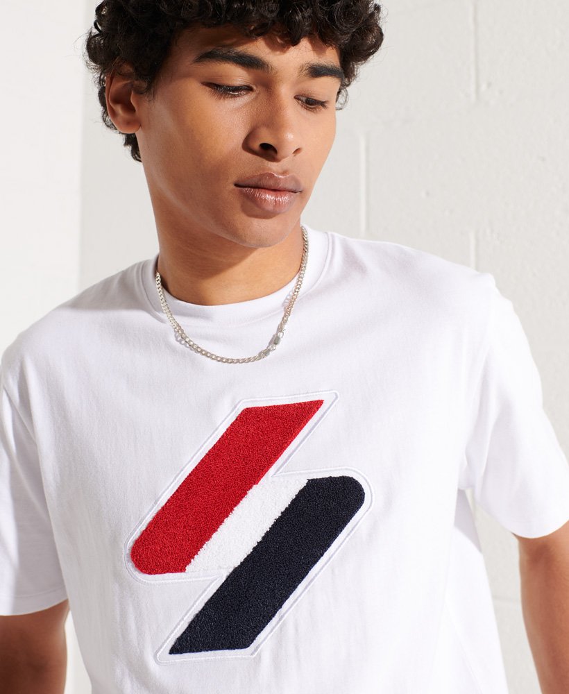 Code Logo Chenille T Shirt Optic M1011154A 01C 4