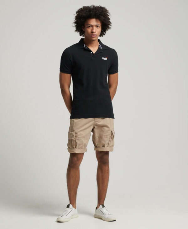 Organic Cotton Classic Pique Polo Shirt Black M1110031A 02A 2