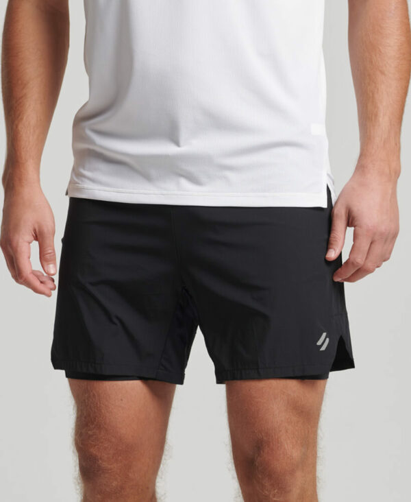 Run Premium Layered Shorts Black MS311296A 02A 1