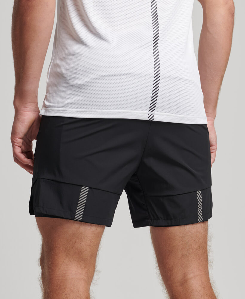 Run Premium Layered Shorts Black MS311296A 02A 2