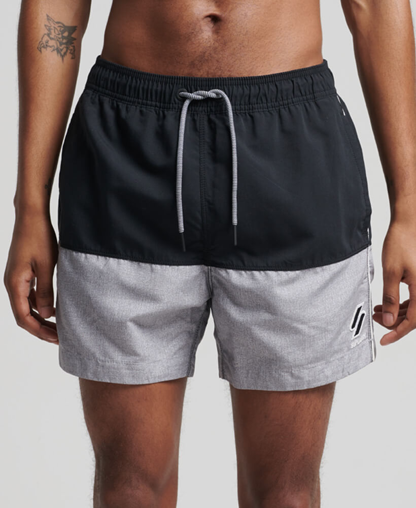 Tri Series Swim Shorts Black Grey Marl M3010149A NLN 1