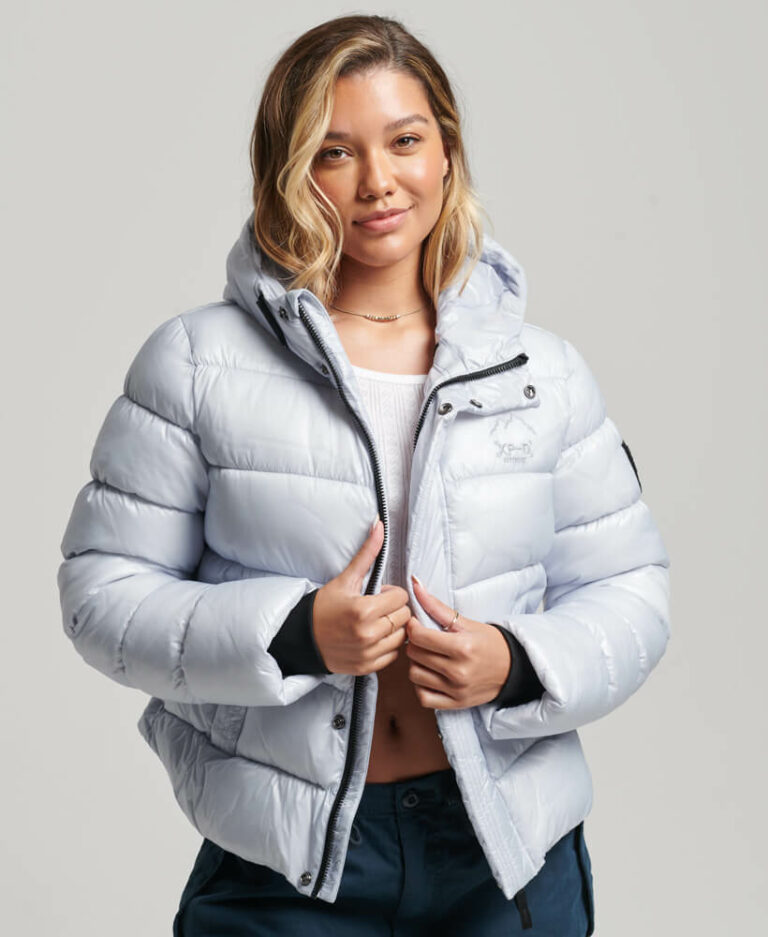 Hooded Shine Sports Puffer Jacket Superdry