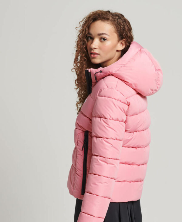 Hooded Spirit Sports Puffer Jacket Montauk Blush W5010964A 3KJ 4