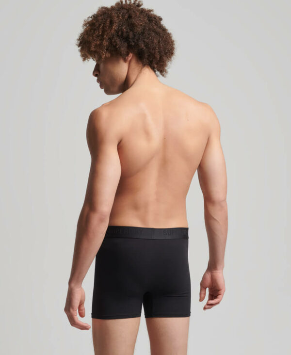 Organic Cotton Boxer Triple Pack Black Grey Optic M3110342A 6PD 2