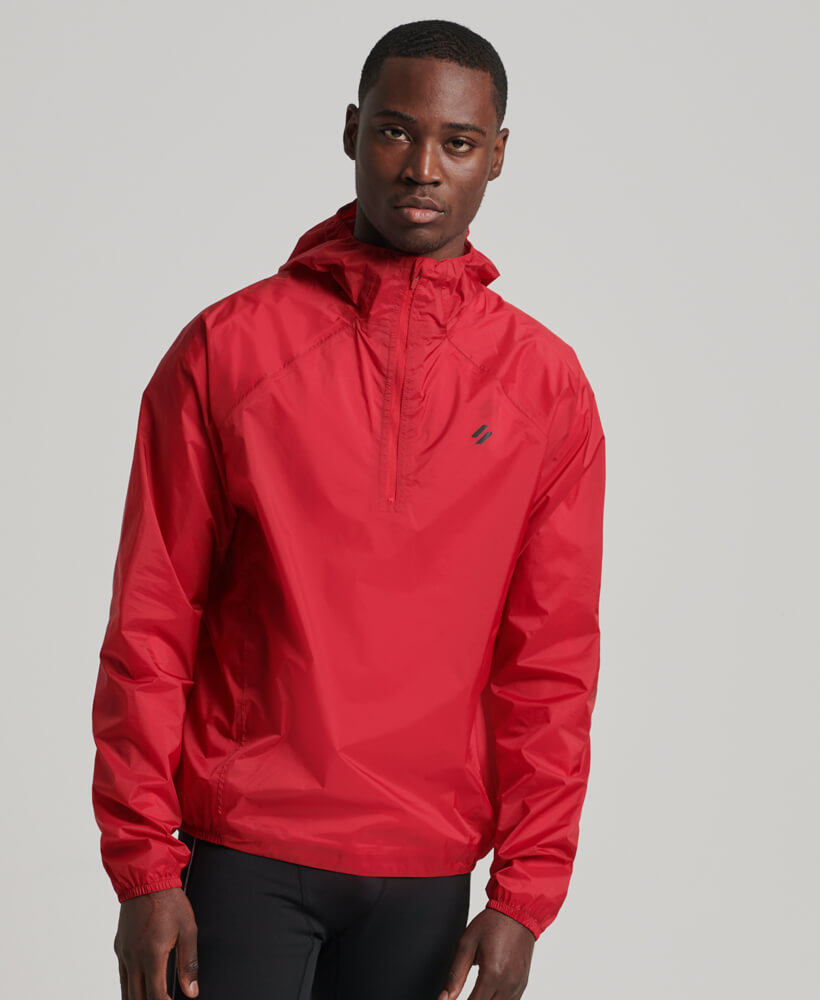 Run Lightweight Waterproof Shell Jacket Carmine Red MS311282A YGK 1