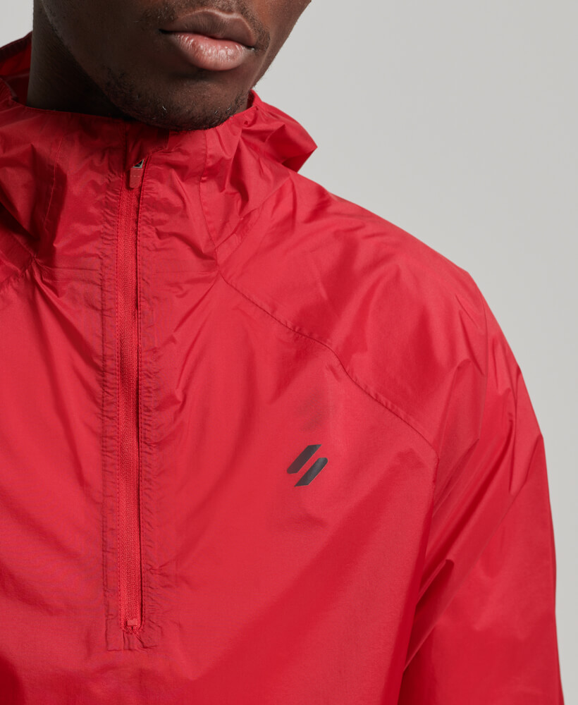 Run Lightweight Waterproof Shell Jacket Carmine Red MS311282A YGK 2