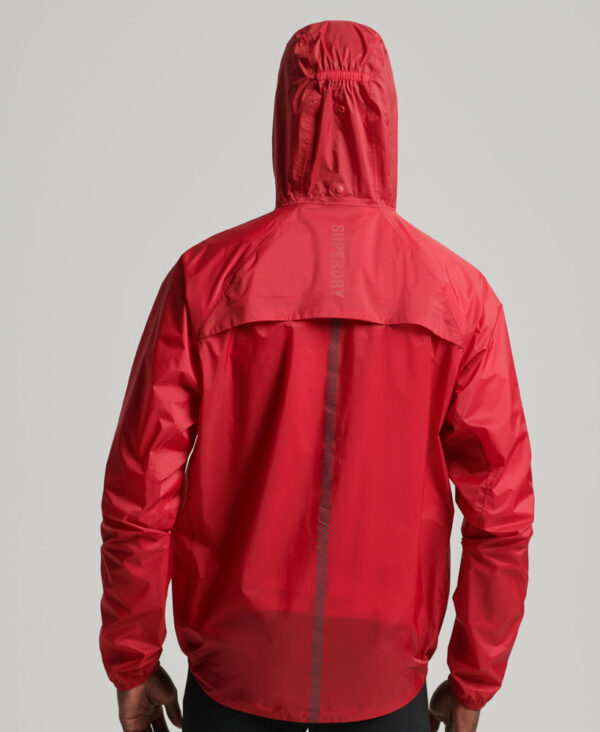 Run Lightweight Waterproof Shell Jacket Carmine Red MS311282A YGK 3