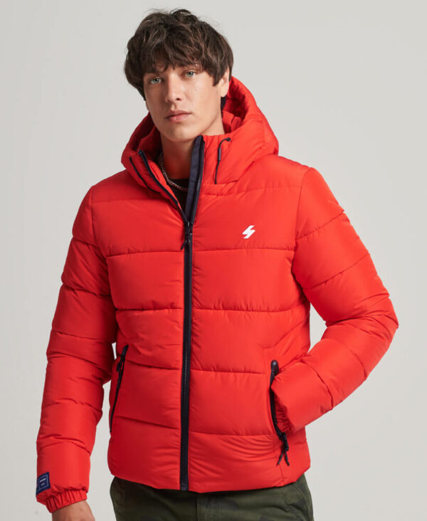 Sports Puffer Hooded Jacket - Superdry