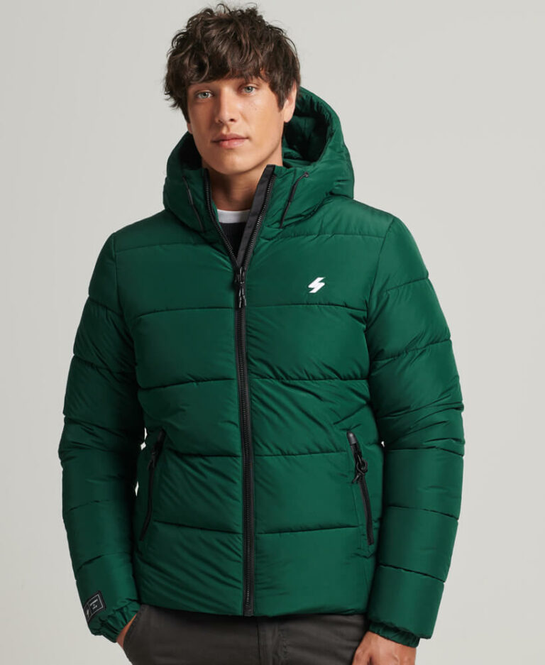 Sports Puffer Hooded Jacket Superdry