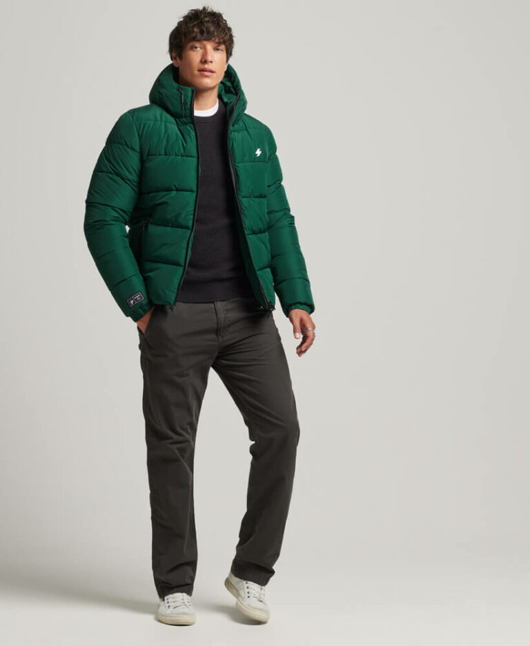 Sports Puffer Hooded Jacket Superdry
