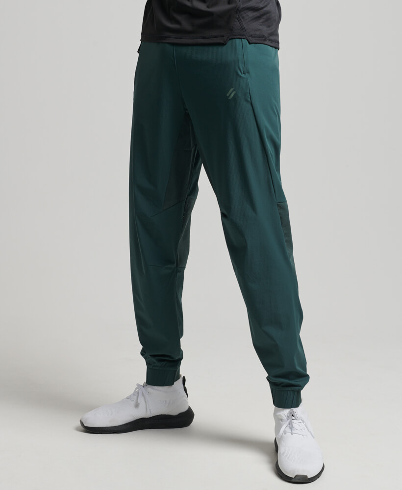 Stretch Woven Track Pants Eagle Green MS311290A A7H 1