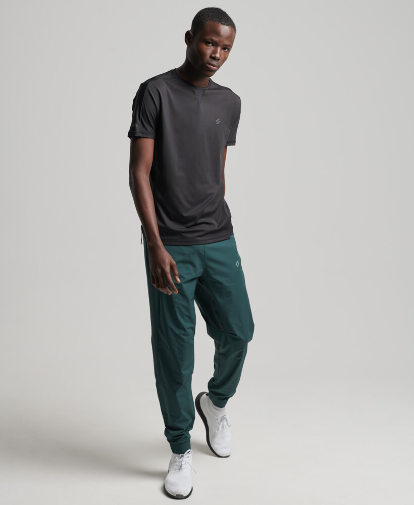 Stretch Woven Track Pants Eagle Green MS311290A A7H 3