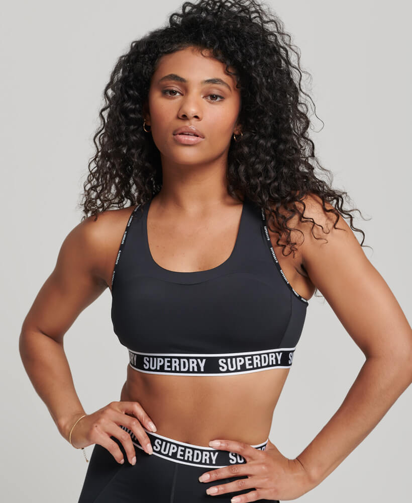 Train Branded Elastic Bra - Superdry