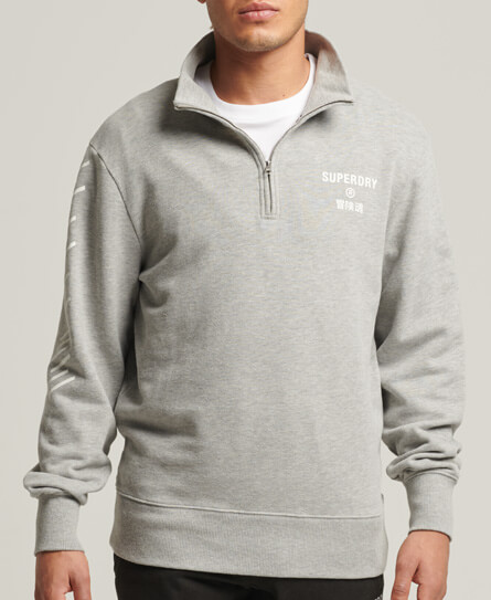 Code Core Sport Half Zip Sweatshirt Grey Marl M2011900B 07Q 2