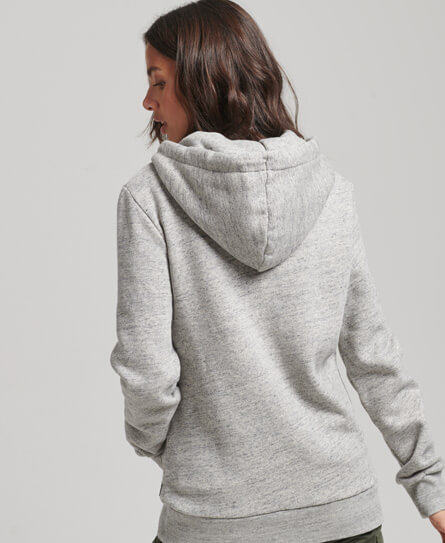 Downtown Scripted Hoodie Athletic Grey Marl W2011695A ZUC 2