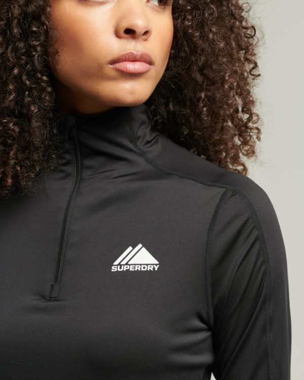 HALF ZIP BASE LAYER Black WS110099A 02A 2