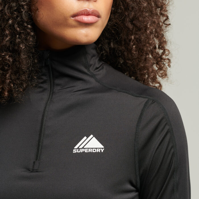 HALF ZIP BASE LAYER Black WS110099A 02A 2