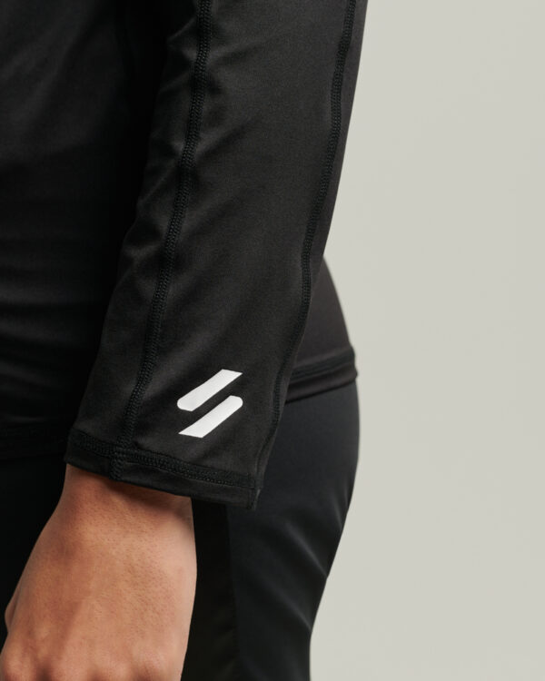 HALF ZIP BASE LAYER Black WS110099A 02A 3