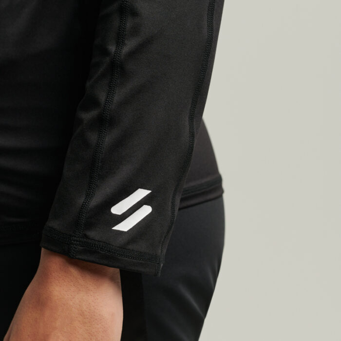 HALF ZIP BASE LAYER Black WS110099A 02A 3