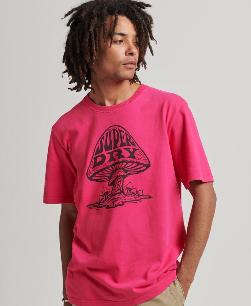 Psych Rock T Shirt Hot Pink M1011416A MME 1