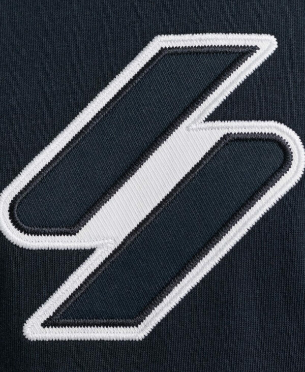 S Logo Stacked Applique T Shirt Deep Navy M1011619A JKE 3