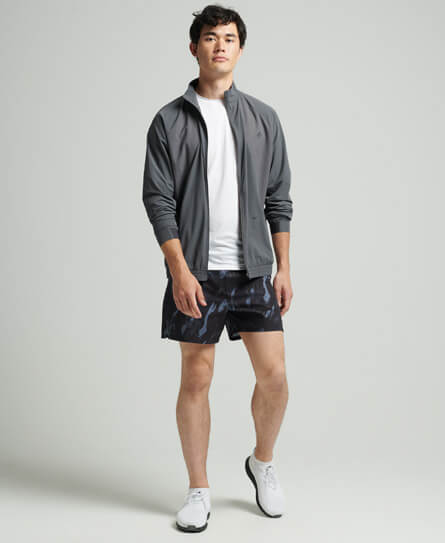 Stretch Woven Track Top Charcoal MS311334A 00Q 2