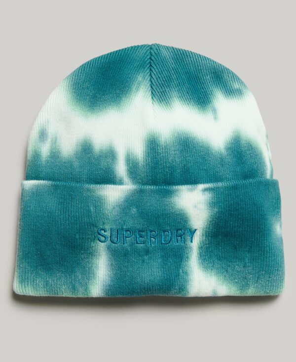 UNISEX VINTAGE DYED BEANIE Ecru Teal Y9011005A 7TP 3