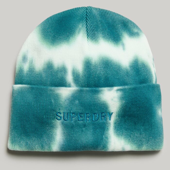 UNISEX VINTAGE DYED BEANIE Ecru Teal Y9011005A 7TP 3