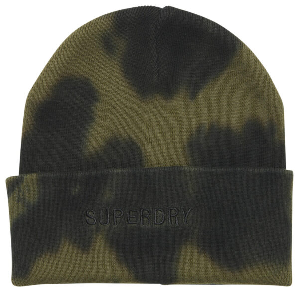 Unisex Dyed Beanie Black Khaki Y9011005A GS3 1