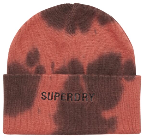 Unisex Dyed Beanie Burnt Red Black Y9011005A 7TN 1