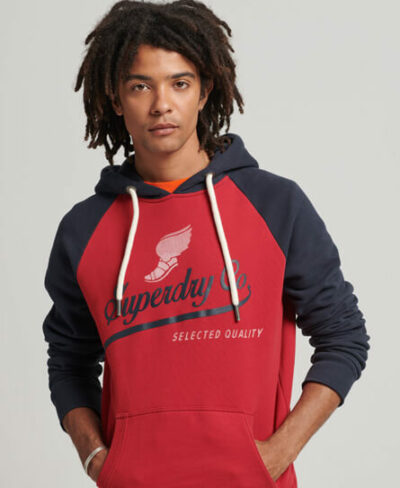 Vintage Achilles Raglan Hoodie Red M2012123A 17I 1
