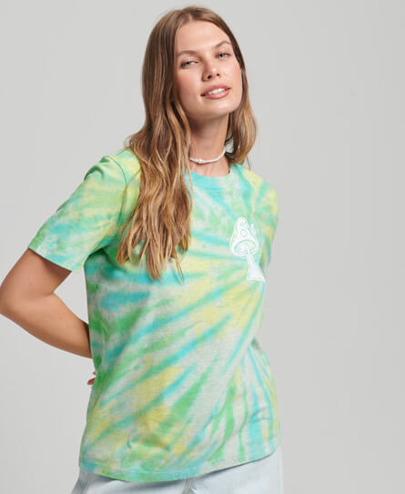 Woodland Graphic T Shirt Glacier Grey Marl Tie Dye W1010864A 7UF 1