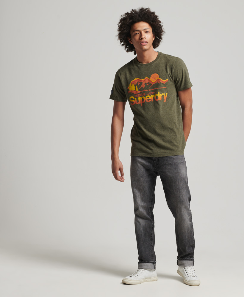 Great Outdoors Graphic T Shirt Winter Khaki Grit M1011249A 4EP 3