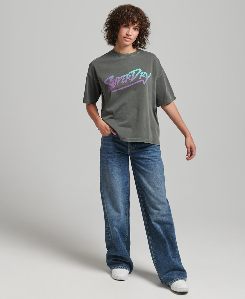 Indie Mark T Shirt Dark Grey Green W1010913A 3JZ 4