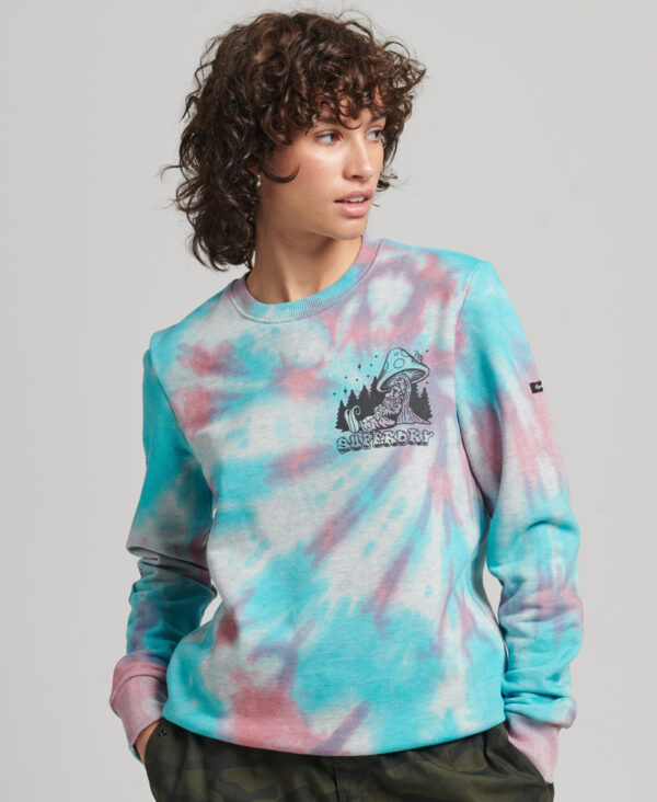 Into the Woods Graphic Sweatshirt Glacier Grey Marl Tie Dye W2011475A 7UF 1