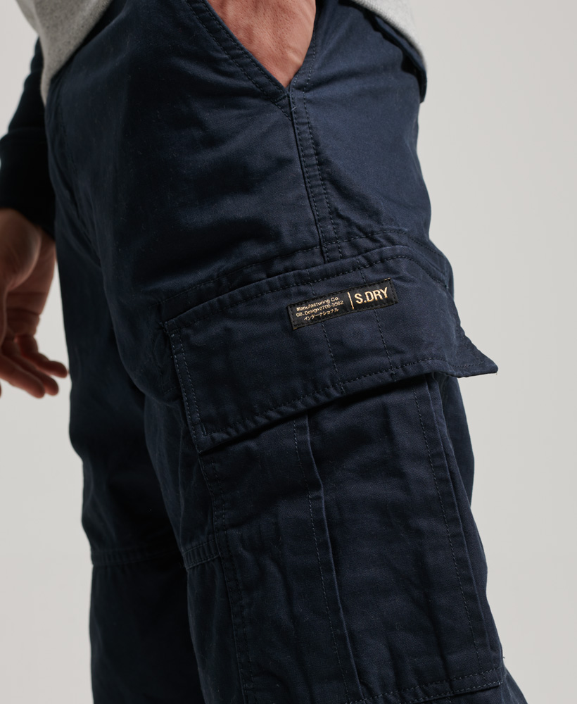 Organic Cotton Baggy Cargo Pants Eclipse Navy M7010882A 98T 4