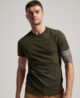 Organic Cotton Essential Logo T Shirt Winter Khaki Grit M1011245A 4EP 1